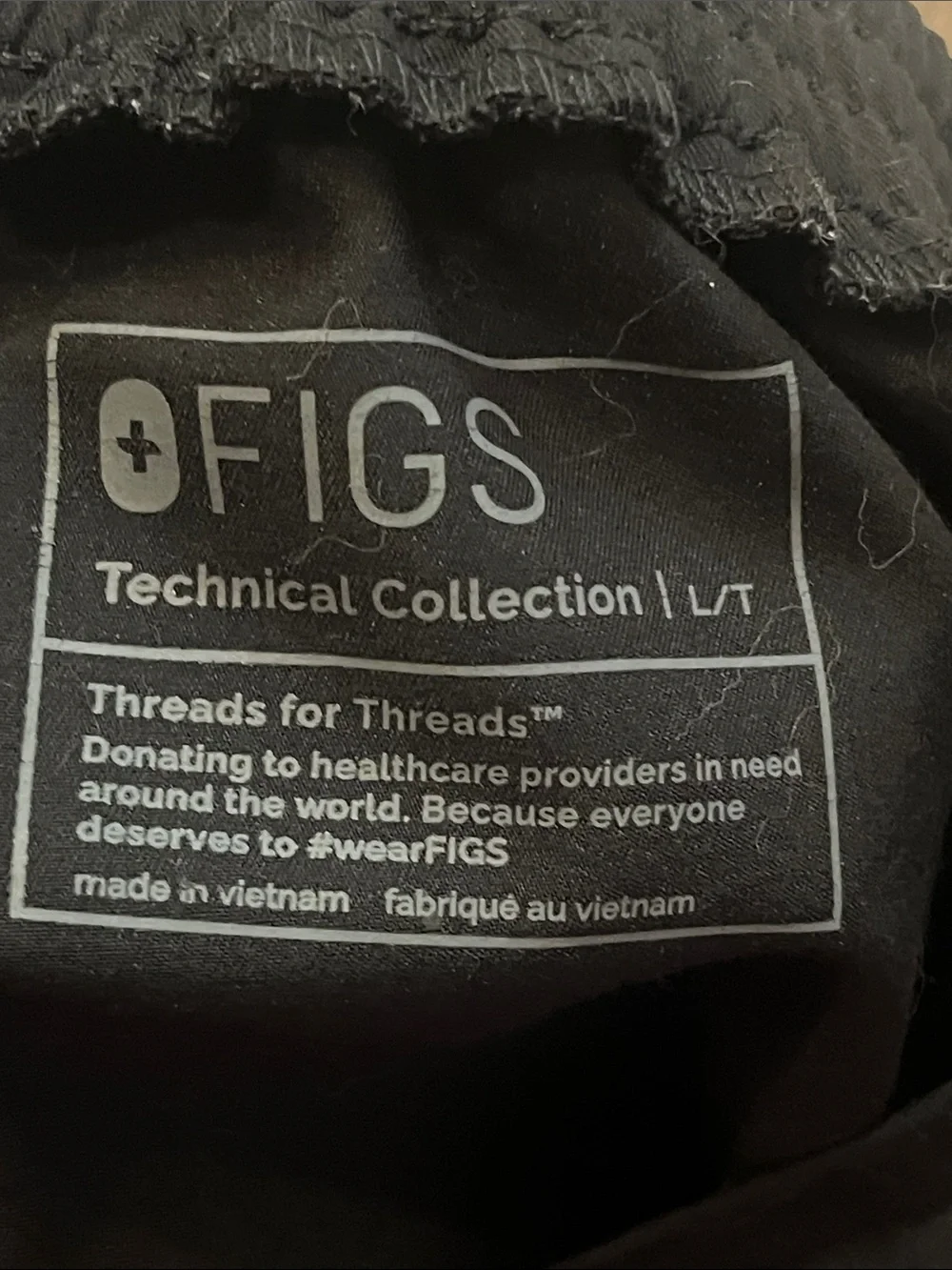 Figs Men's Black Scrub Pants